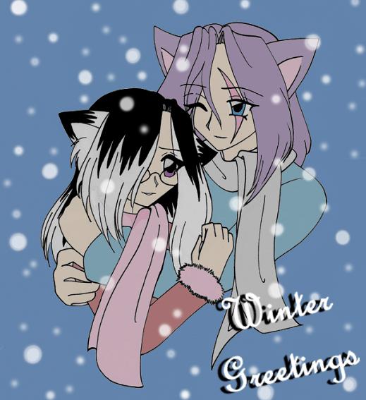 Winter Greetings by Akane_The_Fox