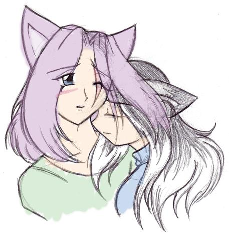 Nuzzle by Akane_The_Fox