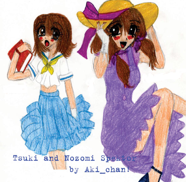 Tsuki and Nozomi Spektor by Aki_chan