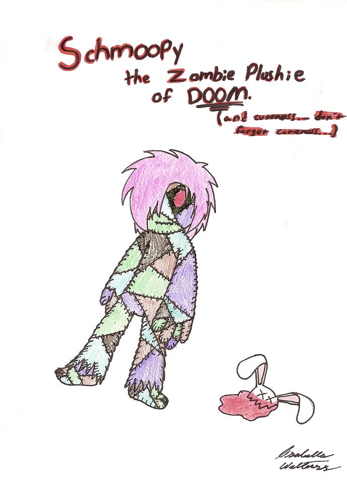 Schmoopy the Zombie Plushie of DOOM! by Akiame_Cross