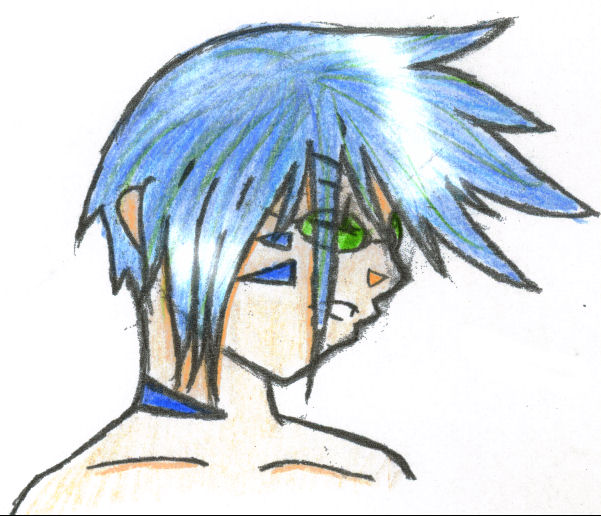 New character- needs a name (colored pencil versio by Akien