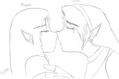 Keera and Link by Akiko_the_fox_demon