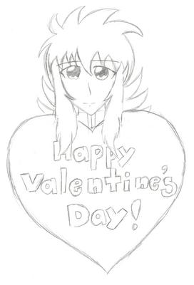 Happy Valentine's Day from Kurama by Akiko_the_fox_demon