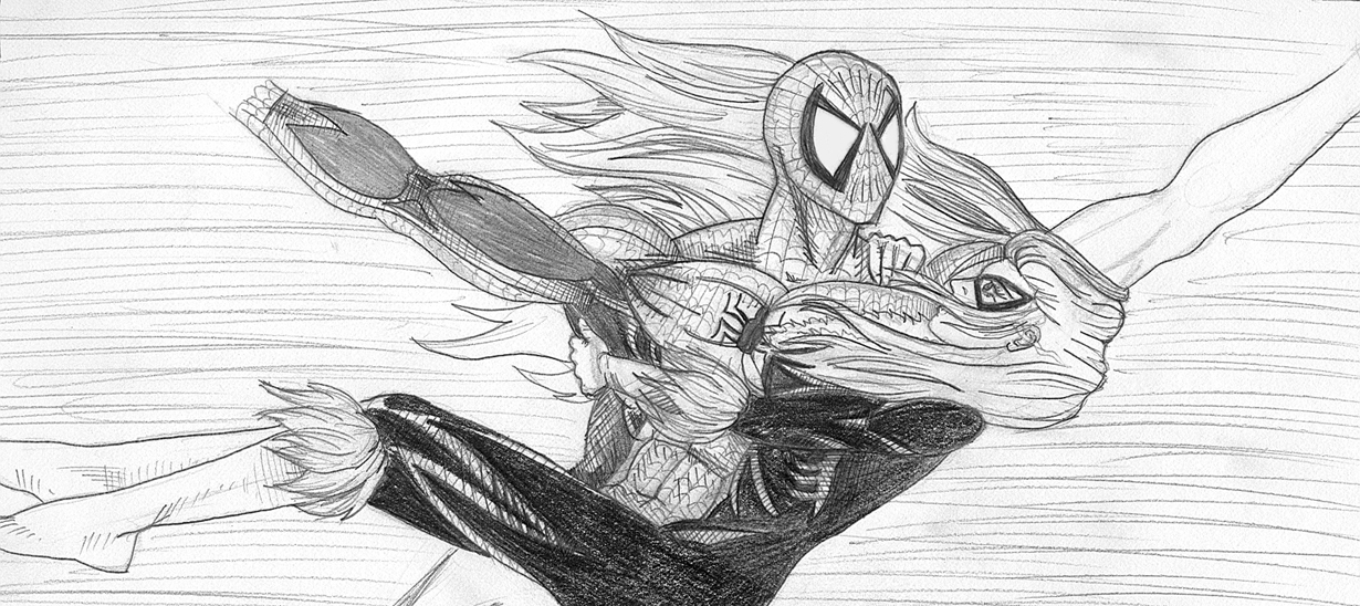 Spiderman and Black Cat by Akkuma-sama