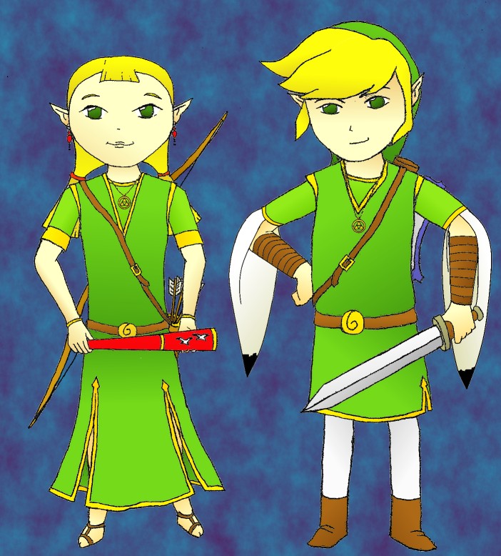 Link&amp;Aryll Grown Up by AlaiaSkyhawk16