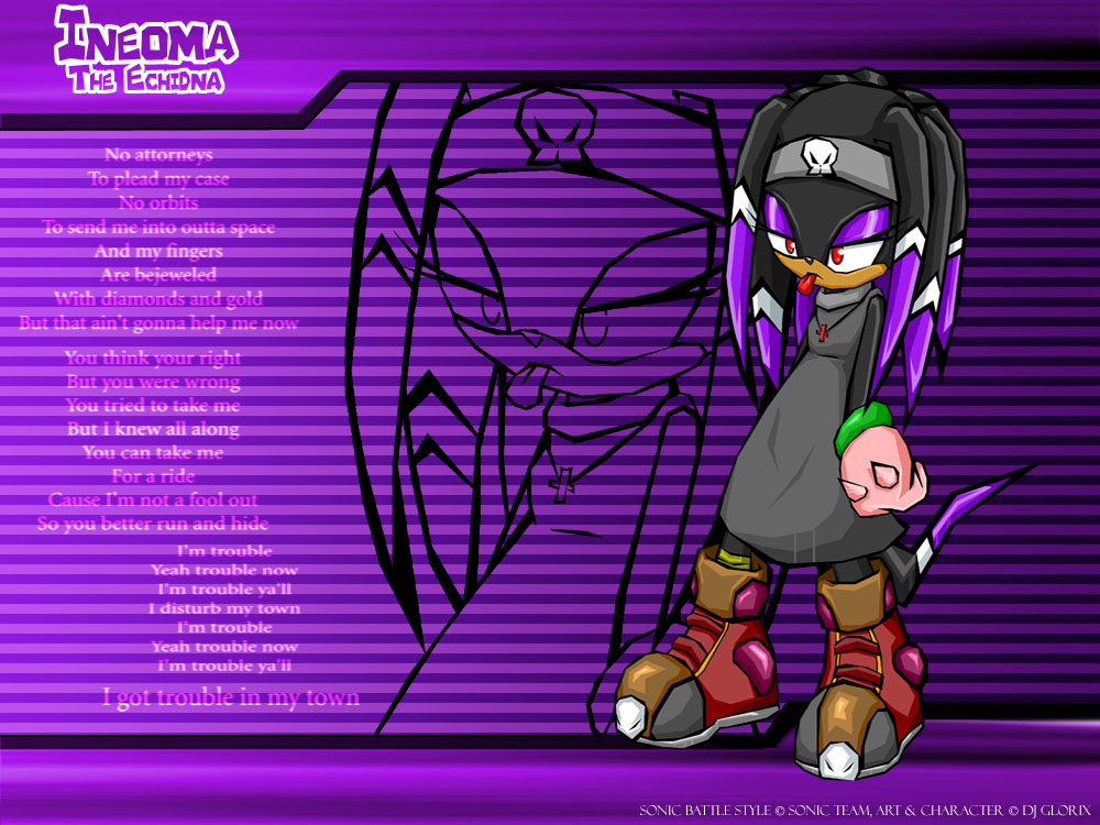 Sonic Battle: Ineoma The Echidna by Alayness