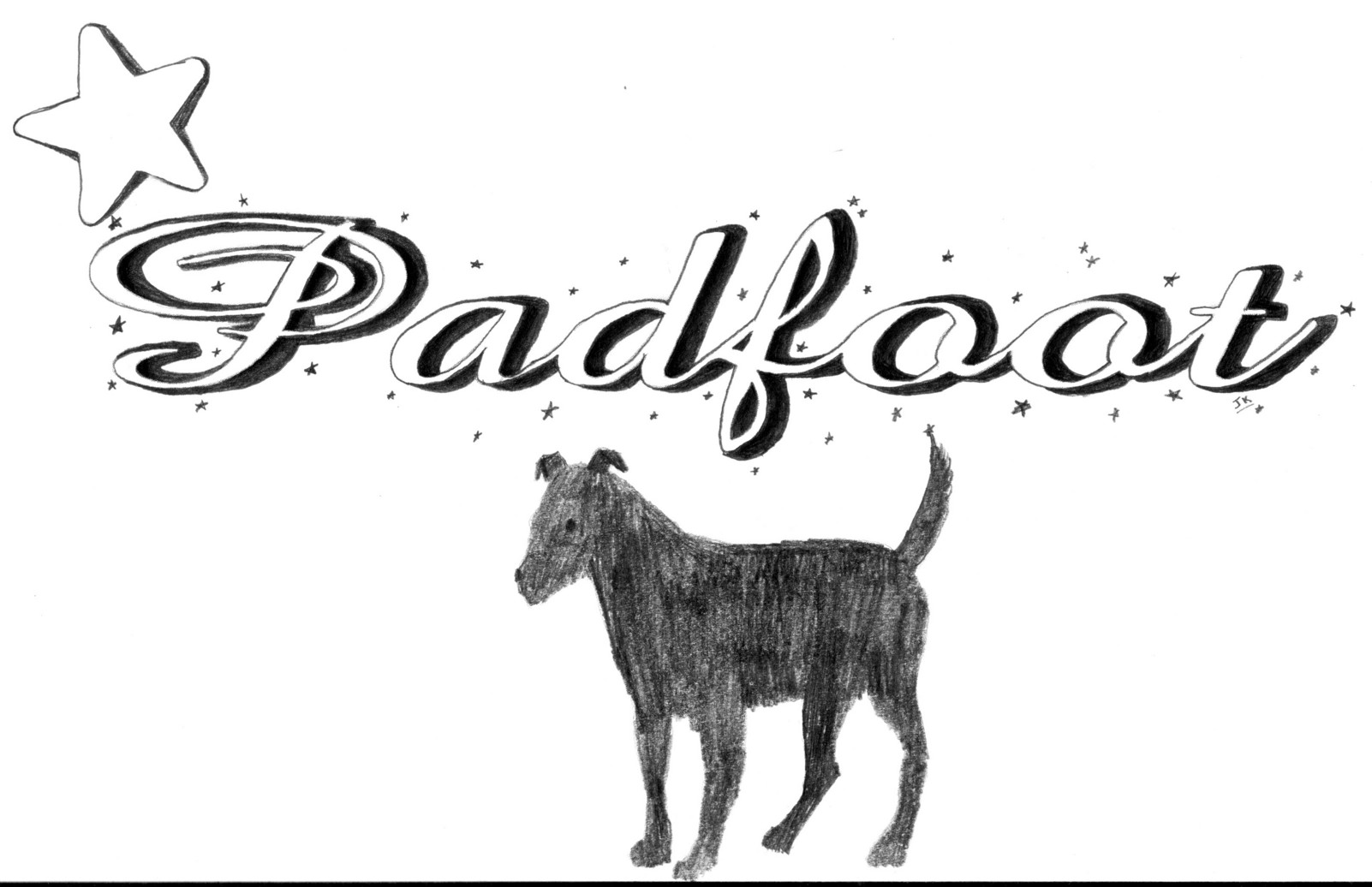 Padfoot. a gift for my friend Starlover by Albels_Girl