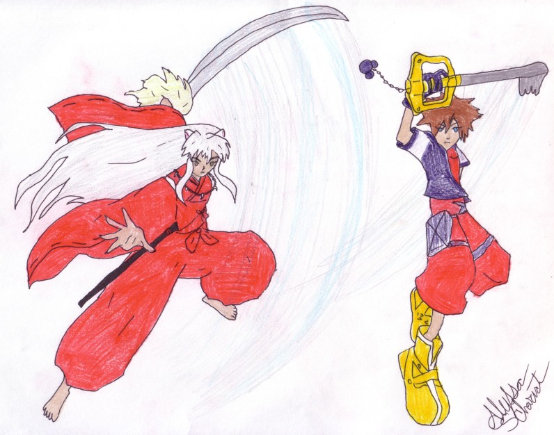 Sora Vs InuYasha by Albels_Girl