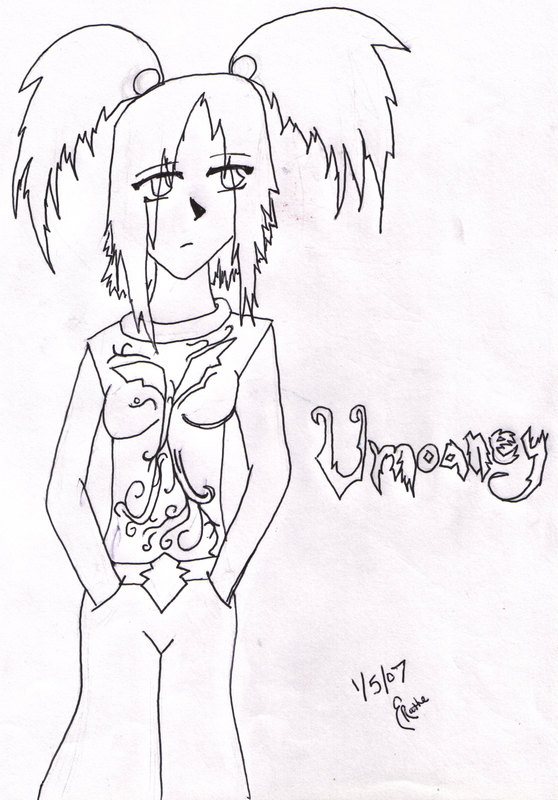 Umoaney (Uncolored) by AlchemistOfTheMist