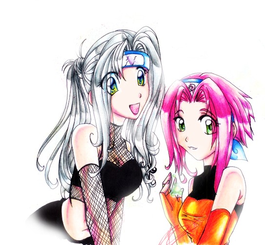 Naruto Sakura and Ariana by AlekHiwatari