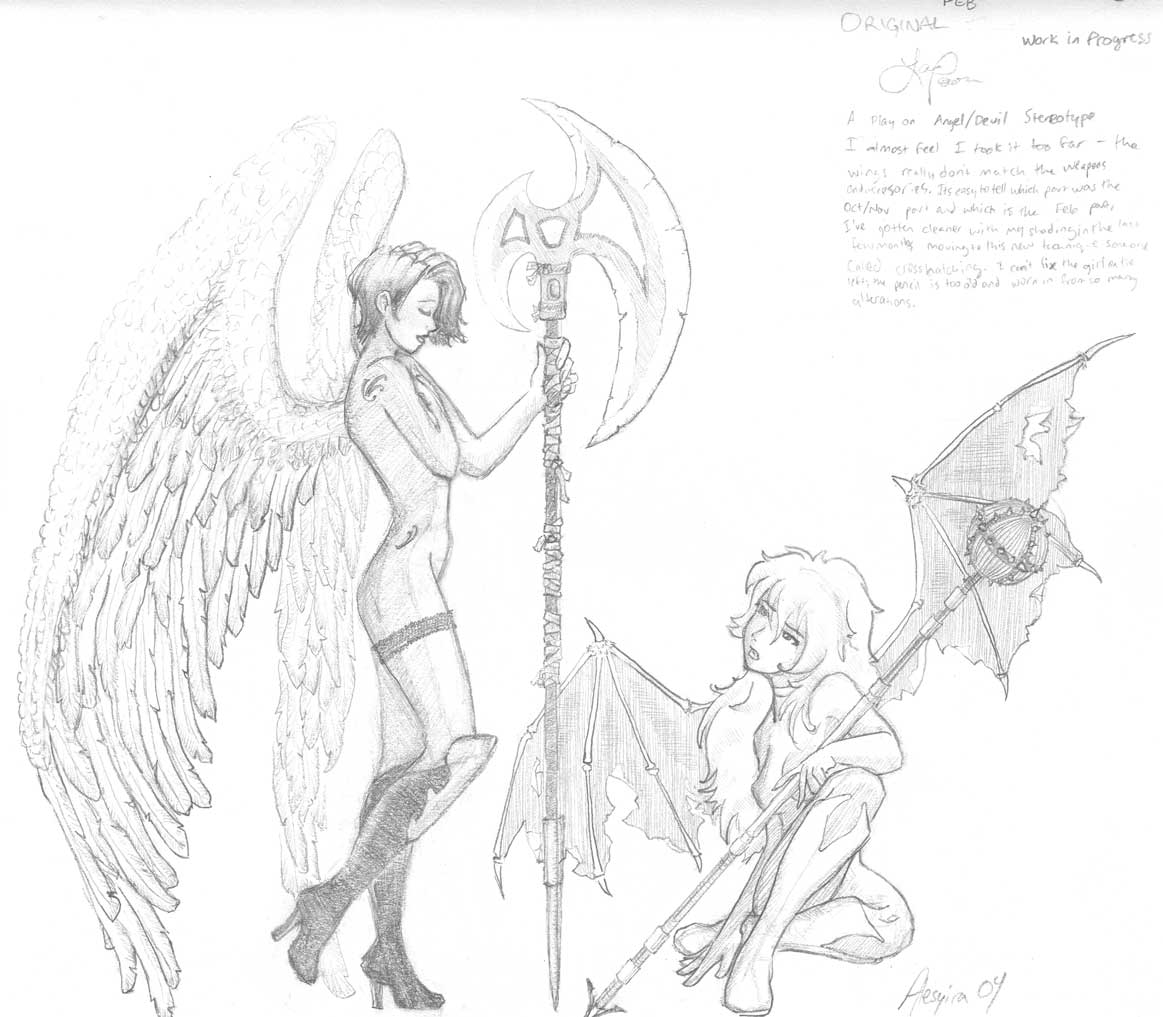 Dark angel/Light devil by Alesyira