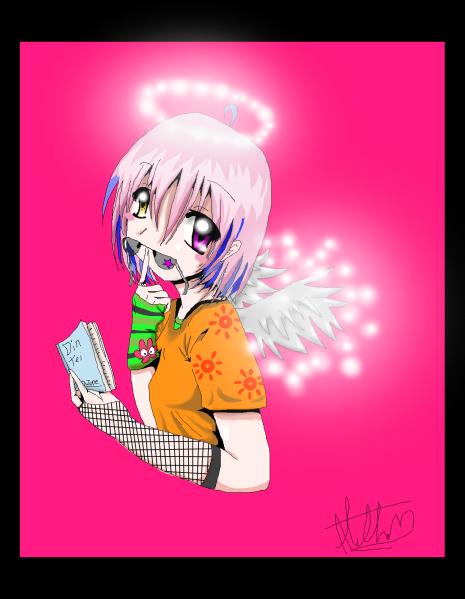 Shoujo Girl with Wings by Alethea