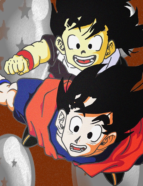 Goku and Gohan by AlexFox11