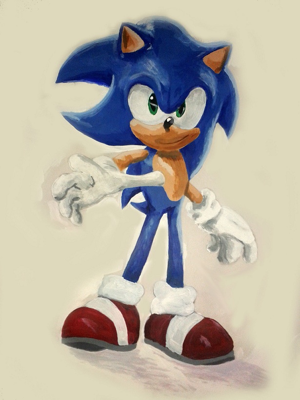 Sonic The Hedgehog Painting by AlexFox11