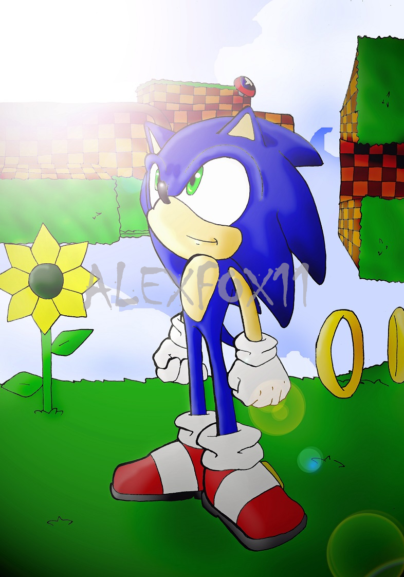 Sonic The Hedgehog by AlexFox11