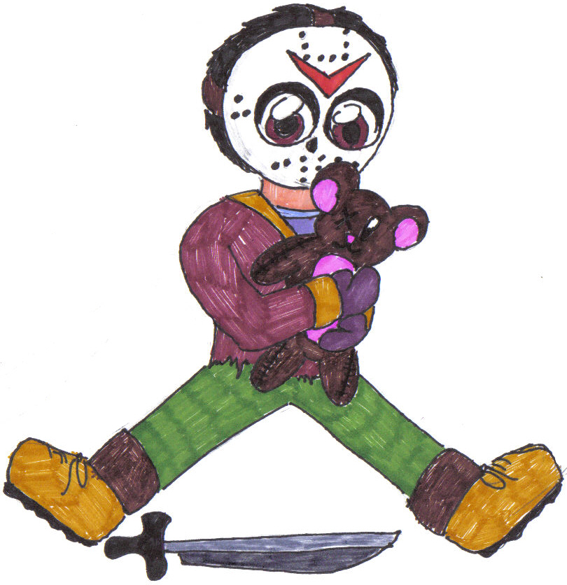 Chibi Jason and His Teddy by AlienQueen