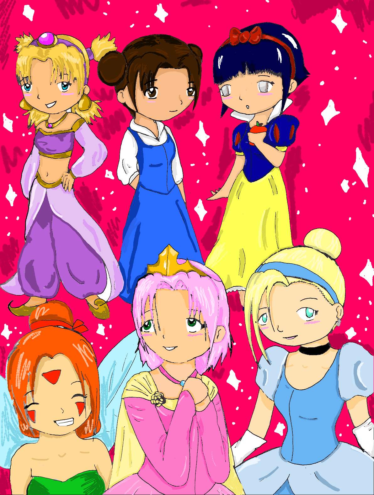 Naruto princesses by All4art