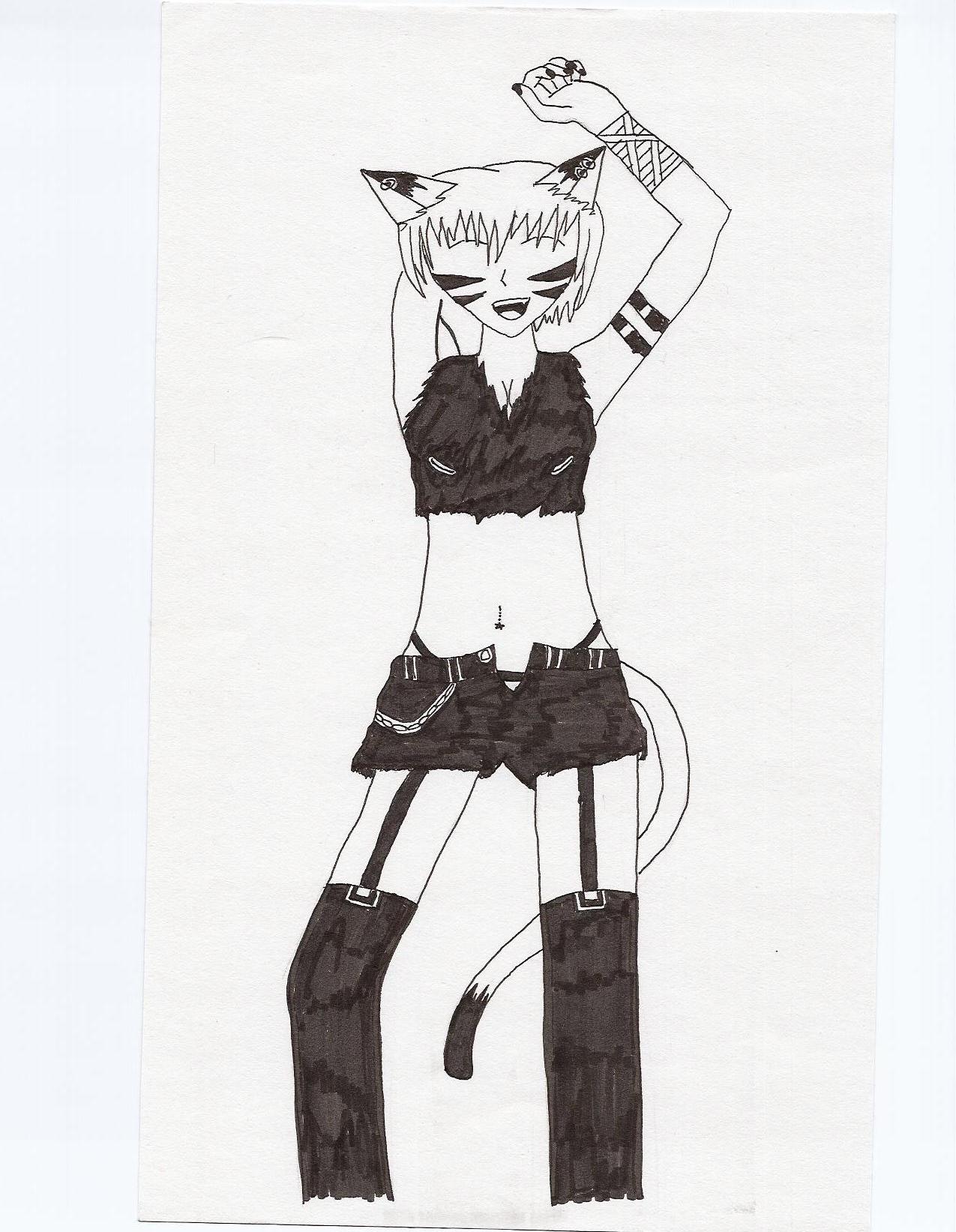 Happy Cat Girl by AllAmericanReject
