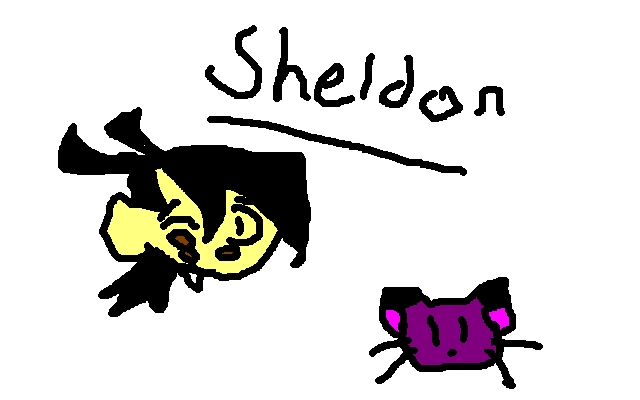 Sheldon and the Purple Kitty by AllAmericanRejectsKitty