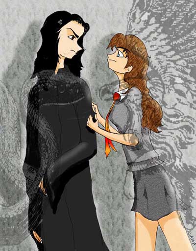 Hermione and Snape by Allama
