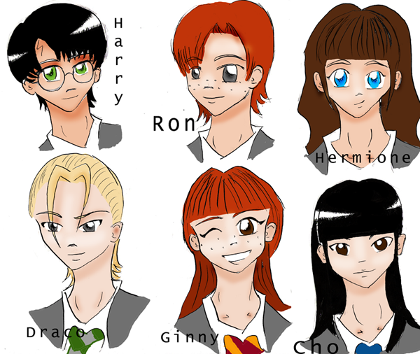 Hogwarts students by Allama