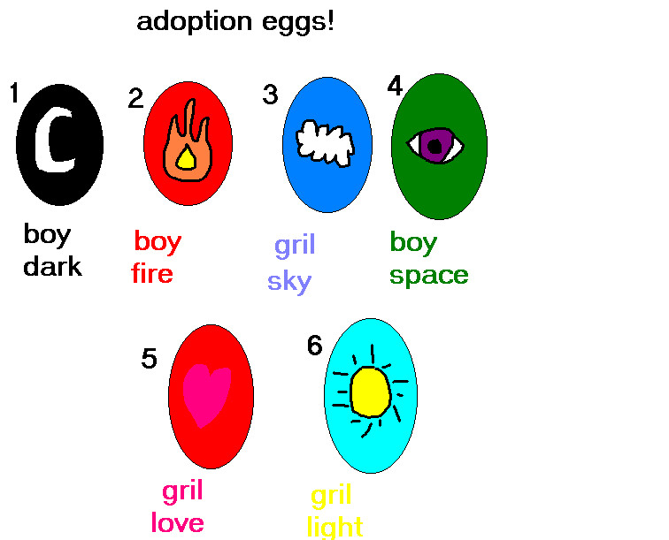 adoptable eggs by AlleyCat17