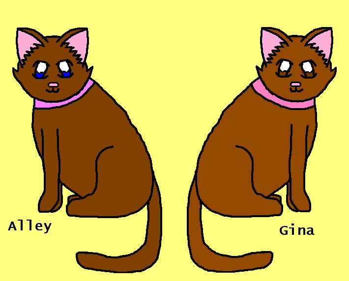 Two Cat Friends by AlleyCat17
