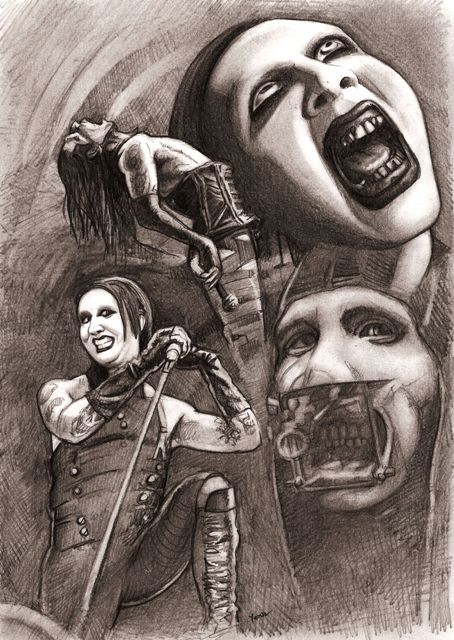 Marilyn Manson by Alleycatsgarden