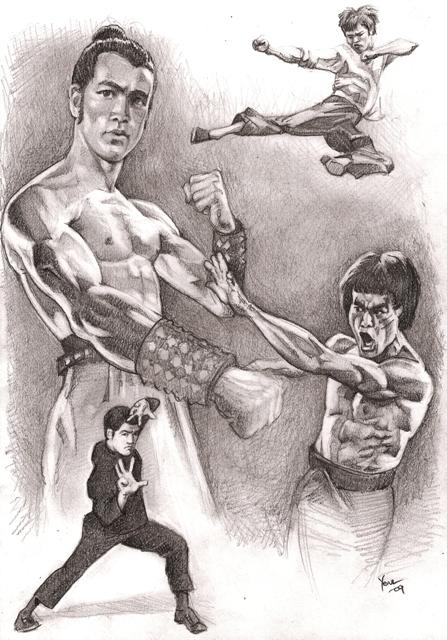 Bruce Lee by Alleycatsgarden