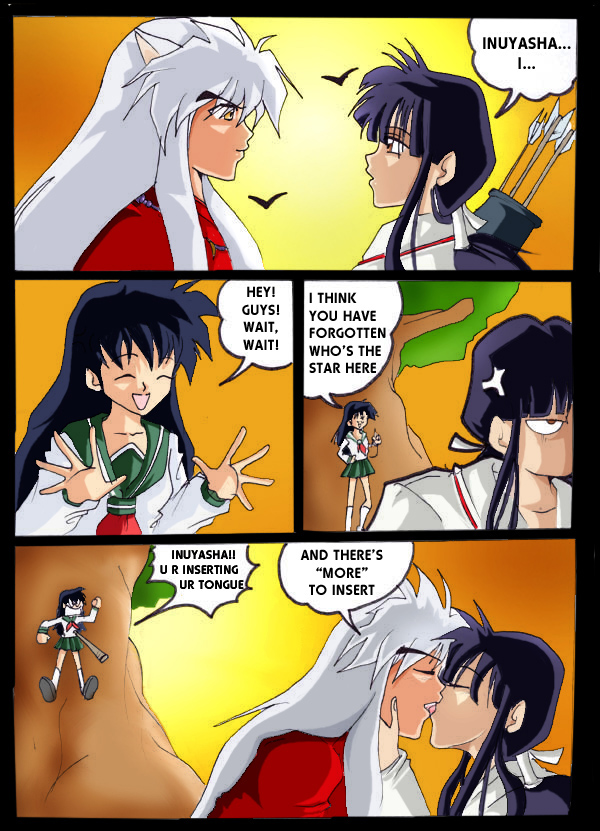 inuyasha and kagome kiss episode