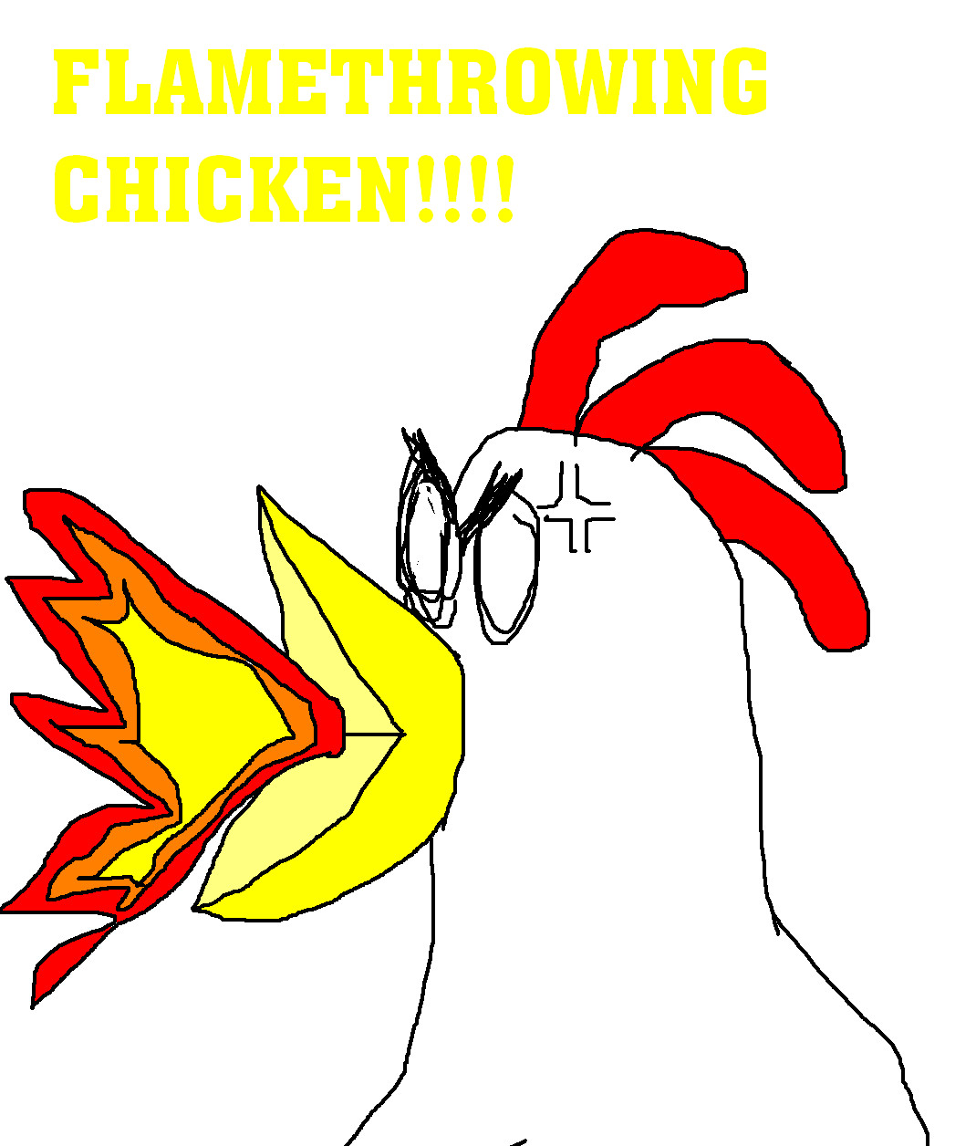 flamethrowing chicken!!! by Almecha