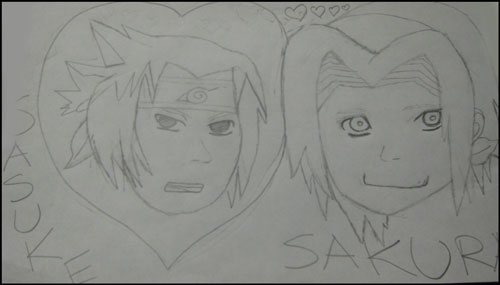 Sasuke + Sakura by AloneNHurt