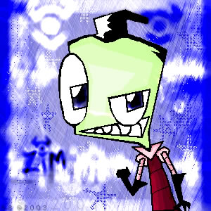 Zim in his skool disguise SMILING EVILY!! by AlphaMinimoose