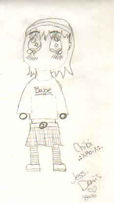 Me! Chibi style! (Uncolored) by Alternative_Anime_whore