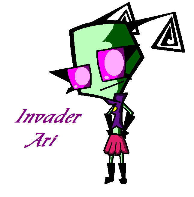 Invader Ari Art trade by AlyssaC