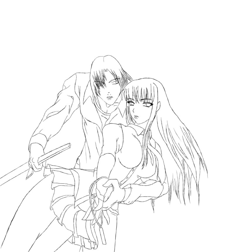 Intertwining Love *lineart* by Amadeus