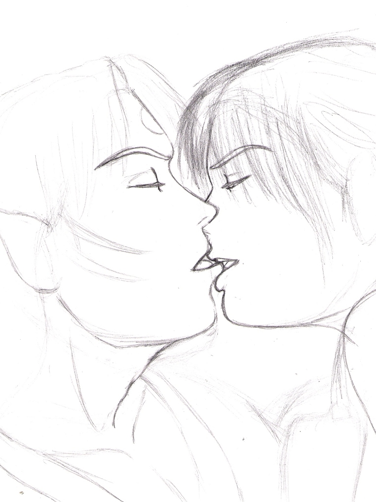 A Hot Kiss *sketch* by Amadeus