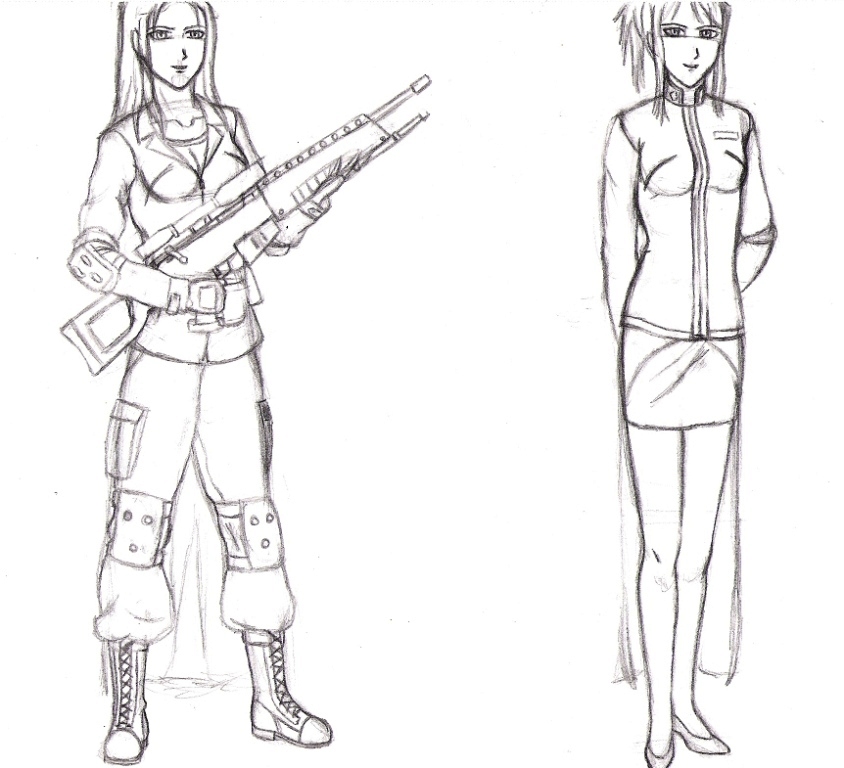 Ginger's Work Clothes *sketch* by Amadeus