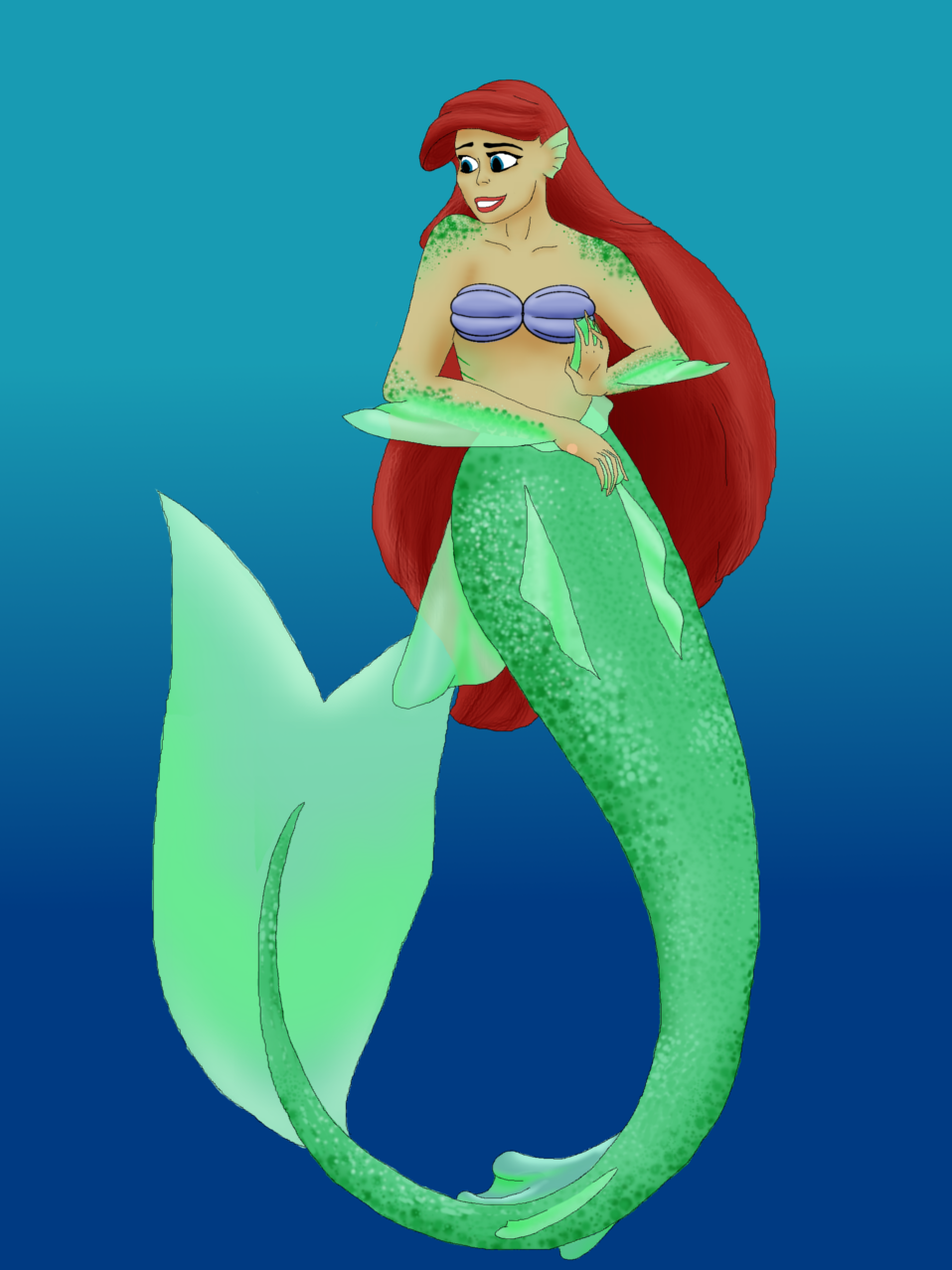 little mermaid redesign by Amaya-Skylark
