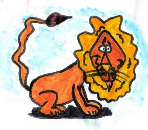Scared Lion by Amazonboy