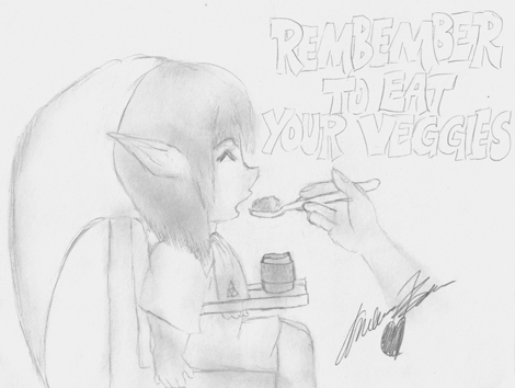 Remember to Eat Your Veggies! by Ambywamby