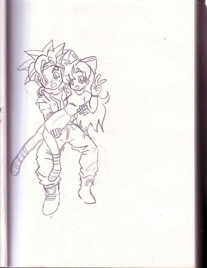 Crono carrying Amy by Amy_Guardia