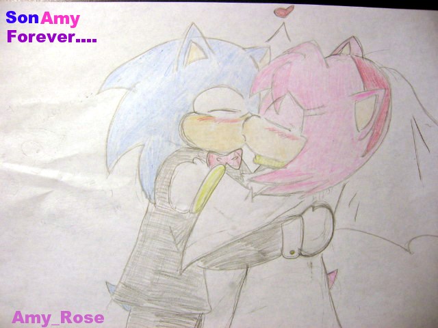 Amy and Sonic by Amy_Rose