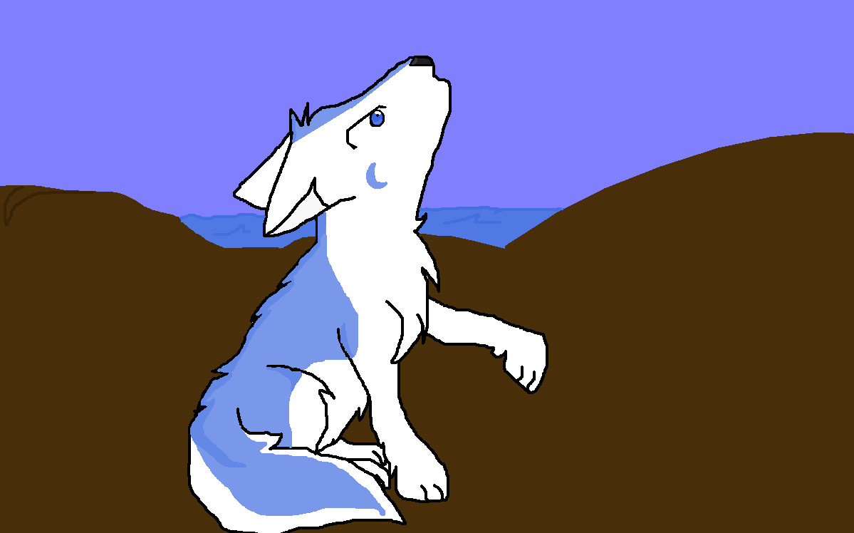 Sora Wolf-Gift 4 Silver Moon by Amyfan2004