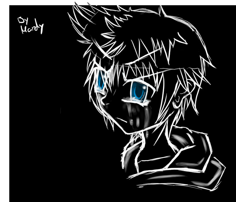 Roxas-In Tears by AncientMoonLight