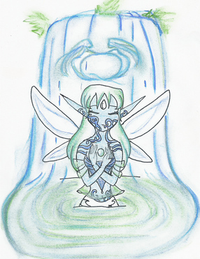 Water Faerie with Sprites by Ancient_Naiad_Wishes