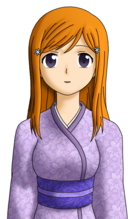 Inoue in a kimono by Andell