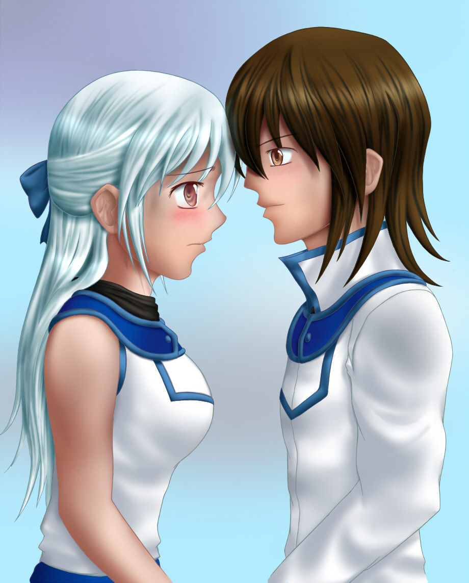 Closing up Fubuki and Zepeda (request) by Andell