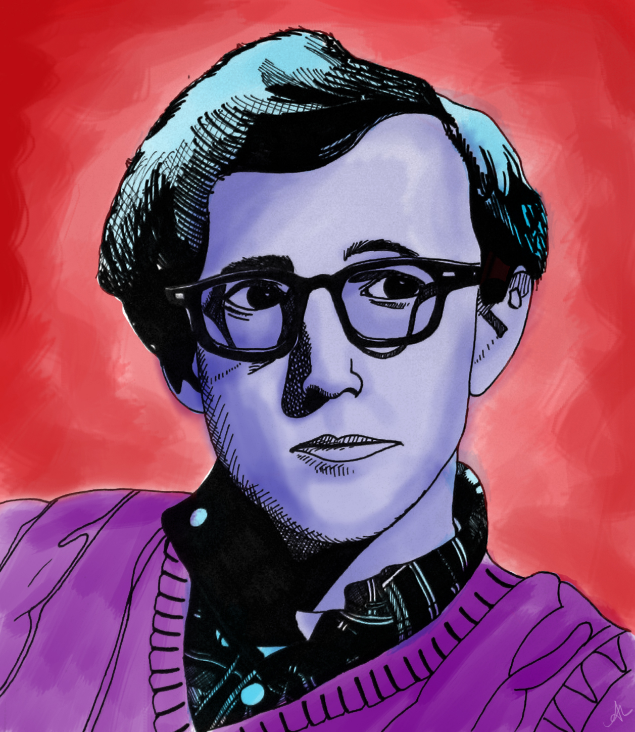 Woody Allen by Andini