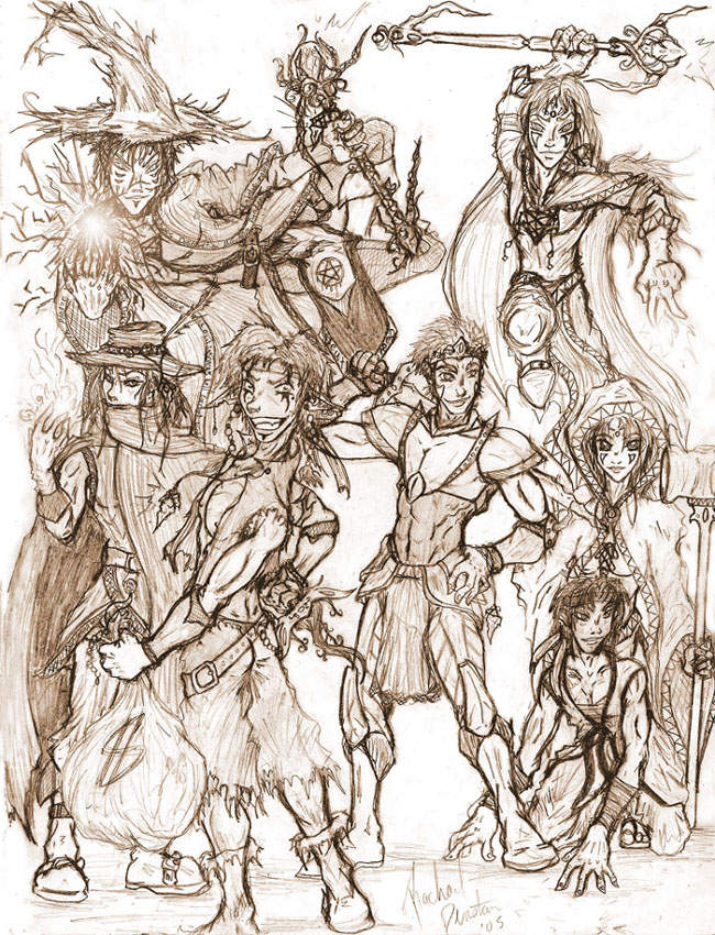 Final Fantasy crew by AndreAla-Rae